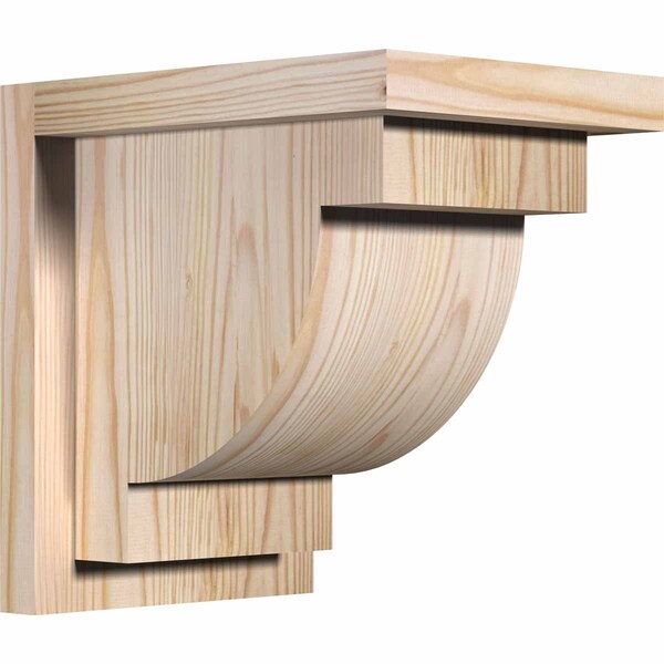 Ekena Millwork Alpine Smooth Corbel w/Backplate, Douglas Fir, 7 1/2"W x 10"D x 10"H COR08X10X10ALP01SDF - main